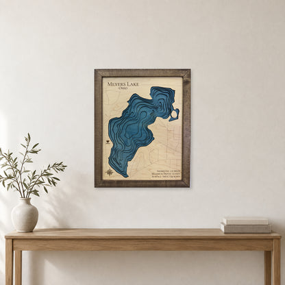 Meyers Lake, Ohio Wood Map — room mockup [MC20261006 q3233 cbe424779cd8]