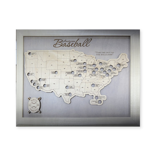 Professional Baseball Stadium Travel Map — plain-background photo [MC20261006 q3339 590b20cf622a]
