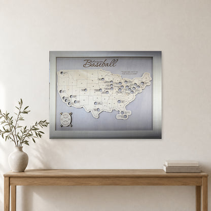 Professional Baseball Stadium Travel Map — room mockup [MC20261006 q3339 37a9715d36b7]