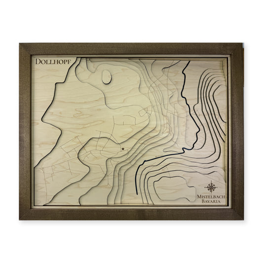 Mistelbach, Bavaria Topographic Wood Map — plain-background photo [MC20261006 q3403 fa12392b6569]