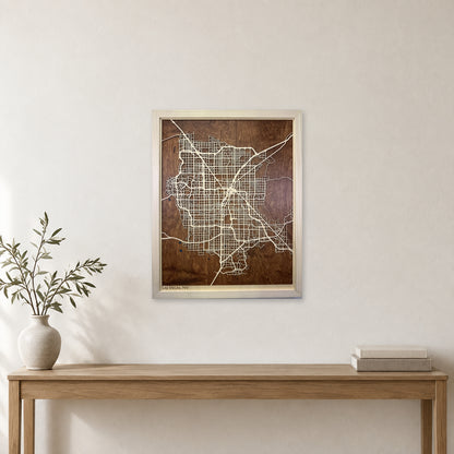 Las Vegas, Nevada Wood City Map — room mockup [MC20261006 q3448 91a07565e42c]