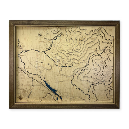 Camas and Washougal, Washington Topographic Wood Map — plain-background photo [MC20261006 q3452 585f46fd2282]