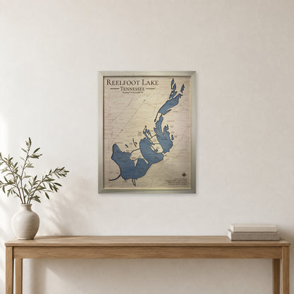Reelfoot Lake, Tennessee Wood Map — room mockup [MC20261006 q3489 006dbb46dc58]
