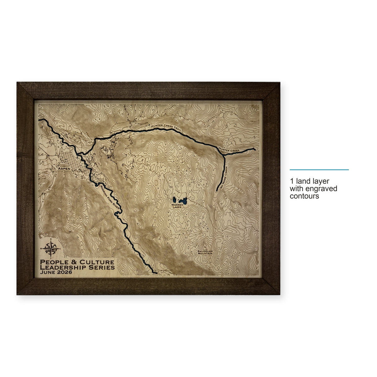 Aspen Colorado Topographic Engraved Contours Wood Map — style-labeled photo [MC20261006 q3491 de2d5321e9ea]