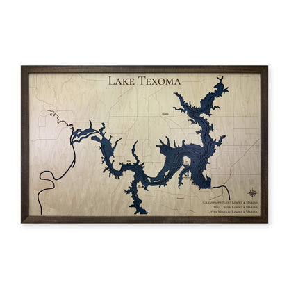 Lake Texoma Resorts Marinas Multilayer Wood Map — Multilayer water main photo [MC20261006 q3493 b5cdef5bbe97]