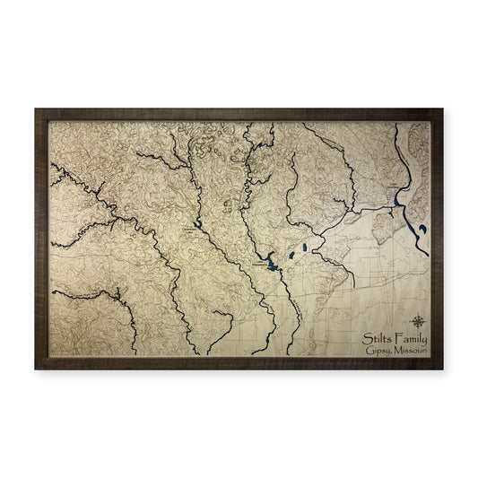 Gipsy, Missouri Topographic Wood Map — plain-background photo [MC20261006 q3531 508a84be6d60]