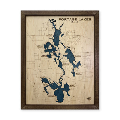 Portage Lakes Wood Map — plain-background photo [MC20261006 q3625 92b2ddaec37e]