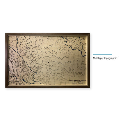 Krum, Texas Topographic Wood Map — style-labeled photo [MC20261006 q3667 47bb0dc0c92b]