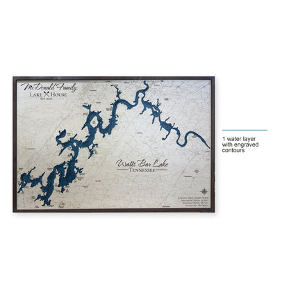 Watts Bar Lake McDonald Family Wood Map — style-labeled photo [MC20261006 q3690 2030bdc0158c]