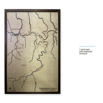Masten Creek, Minnesota Topographic Wood Map — style-labeled photo [MC20261006 q3753 fa3bd659b0ab]