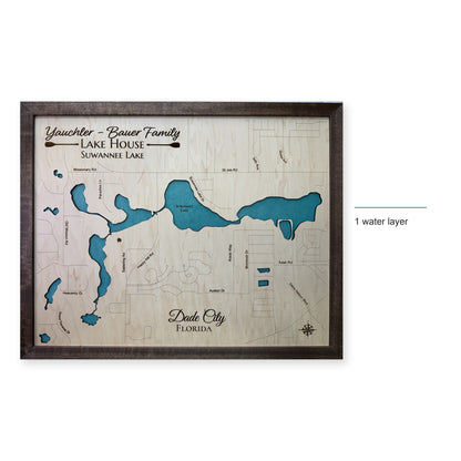 Suwannee Lake, Dade City, Florida Wood Map — style-labeled photo [MC20261006 q3789 cb9e25c249bd]