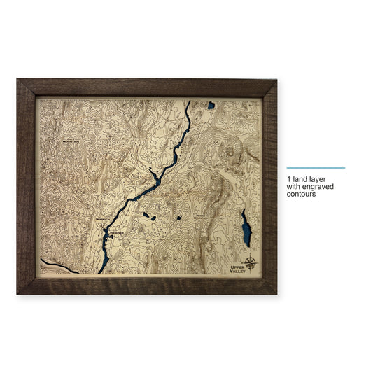 Upper Valley, New Hampshire and Vermont Topographic Wood Map — style-labeled photo [MC20261006 q3794 ee40fc8d1263]
