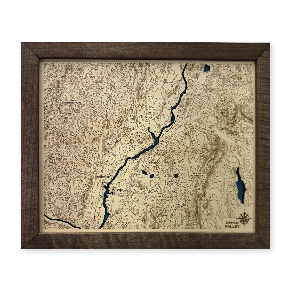 Upper Valley, New Hampshire and Vermont Topographic Wood Map — plain-background photo [MC20261006 q3794 2e150e457346]
