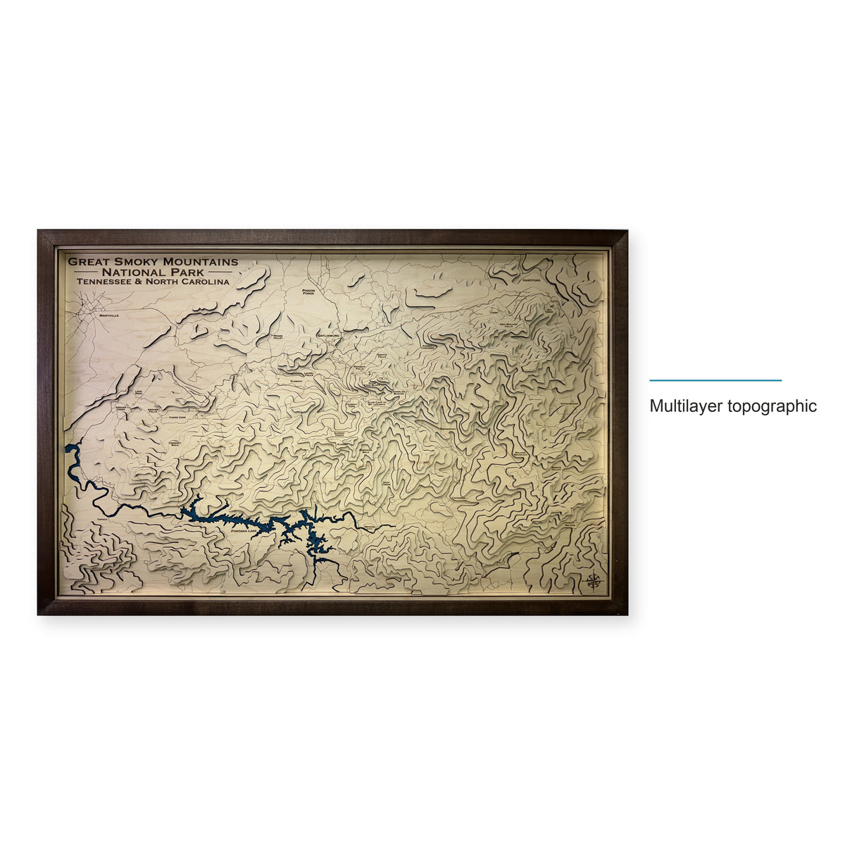 Great Smoky Mountains National Park Topographic Wood Map — style-labeled photo [MC20261006 q3808 179c1651e8d1]