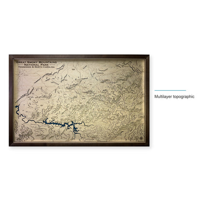 Great Smoky Mountains National Park Topographic Wood Map — style-labeled photo [MC20261006 q3808 179c1651e8d1]