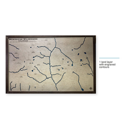 Weminuche Wilderness, Colorado Topographic Wood Map — style-labeled photo [MC20261006 q4013 ae629b17d8d0]