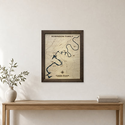 Coosa River, Gadsden, Alabama Wood Map — room mockup [MC20261006 q4022 23bbea71d423]