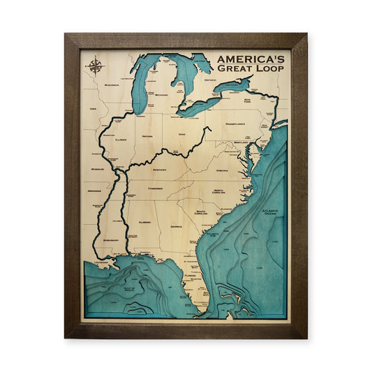 America’s Great Loop Wood Map — plain-background photo [MC20261006 q4037 65f58ebfa80d]