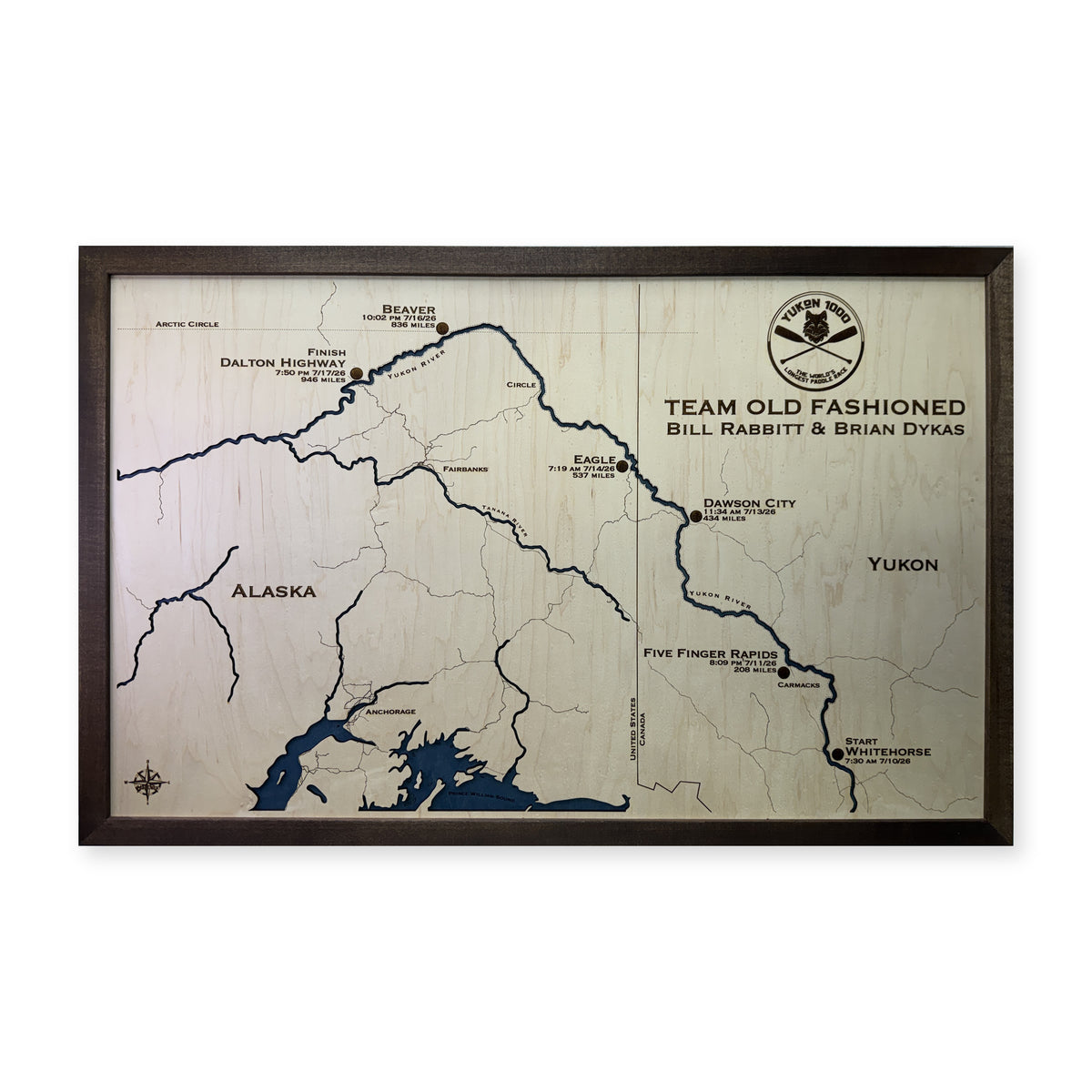 Yukon River, Alaska and Yukon Wood Map — plain-background photo [MC20261006 q4081 35fda7c34f9d]