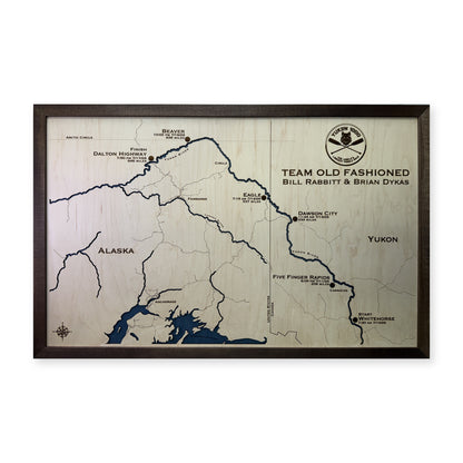 Yukon River, Alaska and Yukon Wood Map — plain-background photo [MC20261006 q4081 35fda7c34f9d]