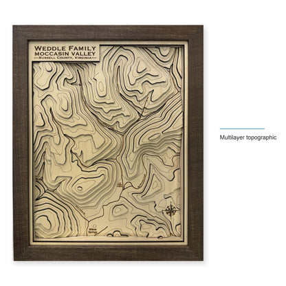 Moccasin Valley, Russell County, Virginia Topographic Wood Map — style-labeled photo [MC20261006 q4127 ffb7f9b5b5c5]