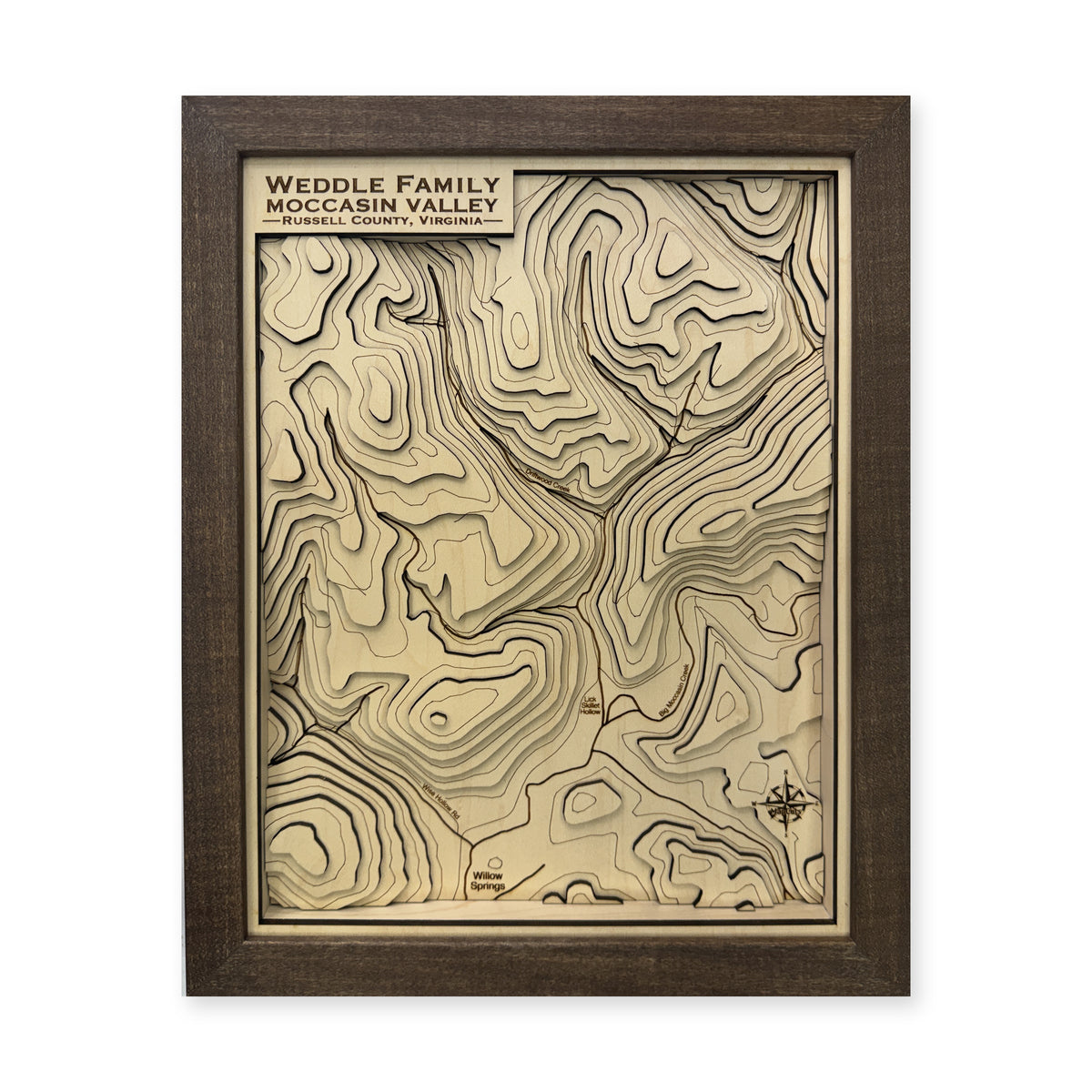 Moccasin Valley, Russell County, Virginia Topographic Wood Map — plain-background photo [MC20261006 q4127 75cde6aecd25]