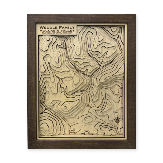 Moccasin Valley, Russell County, Virginia Topographic Wood Map — plain-background photo [MC20261006 q4127 75cde6aecd25]