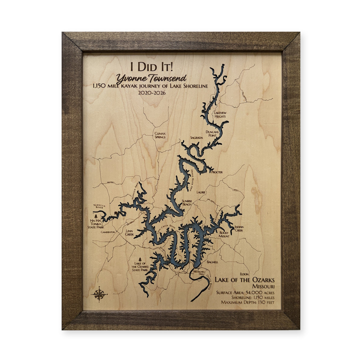 Lake of the Ozarks Wood Map — 1 water layer main photo [MC20261006 q4146 4eacf38b8f08]