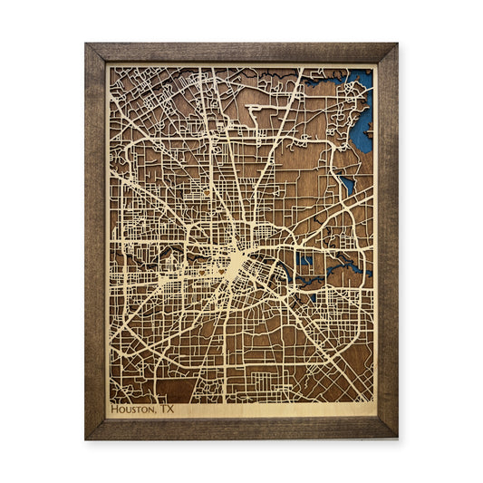 Houston, Texas Wood City Map — plain-background photo [MC20261006 q4165 0a9d59bf70fe]