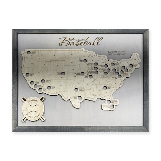 Professional Baseball Stadium Travel Map — plain-background photo [MC20261006 q4174 4ddcce71a016]