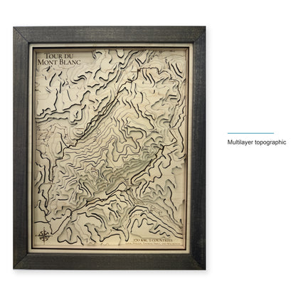 Tour du Mont Blanc Topographic Wood Map — style-labeled photo [MC20261006 q4246 57064a8e511a]