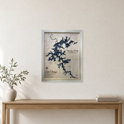 Lake Chatuge, North Carolina / Georgia Wood Map — room mockup [MC20261006 q4264 69777b388f3a]