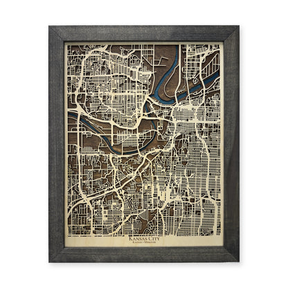 Kansas City, Kansas and Missouri Wood City Map — plain-background photo [MC20261006 q4330 c0aa702d78ff]