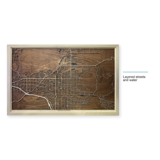 Yucaipa, California Wood City Map — style-labeled photo [MC20261006 q4333 d63508584ea8]
