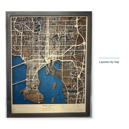 Tampa Bay Florida Peter and Jessica Layered City Wood Map — style-labeled photo [MC20261006 q4344 8f54b482c130]