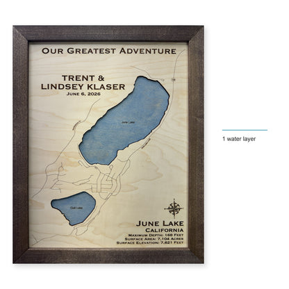 June Lake California Wood Map — style-labeled photo [MC20261007 legacy cdcee9bda889]