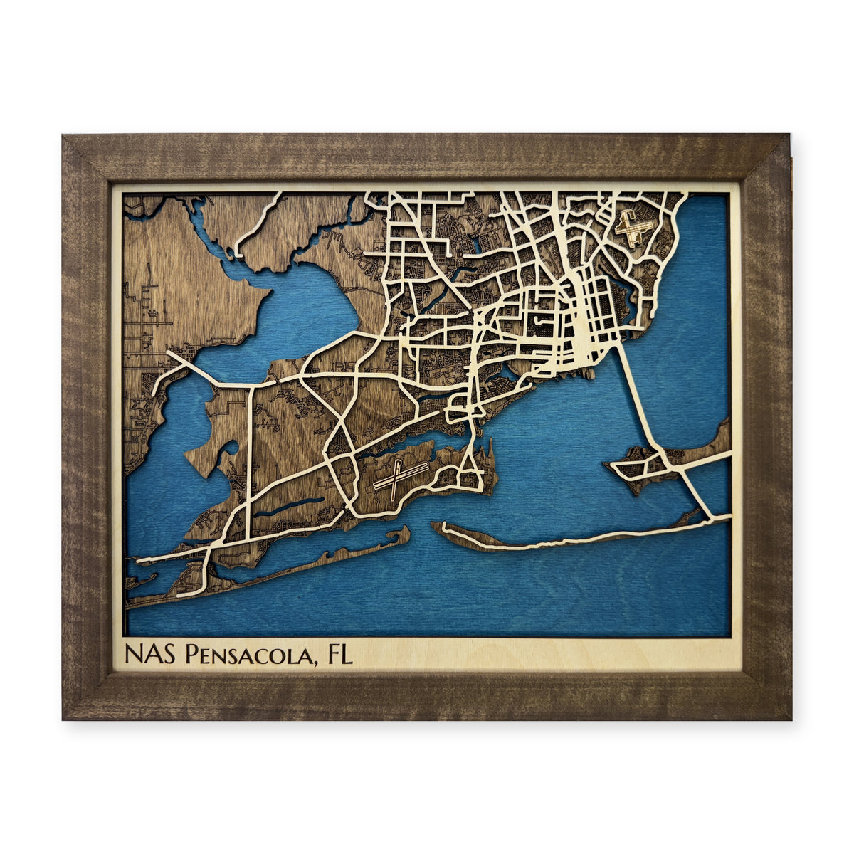 NAS Pensacola Florida Wood City Map — plain-background photo [MC20261007 legacy 2084ef0abfb7]