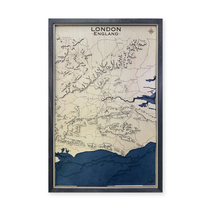 London and Southeast England Topographic Wood Map — plain-background photo [MC20261007 q0386 ed96588f7fb1]