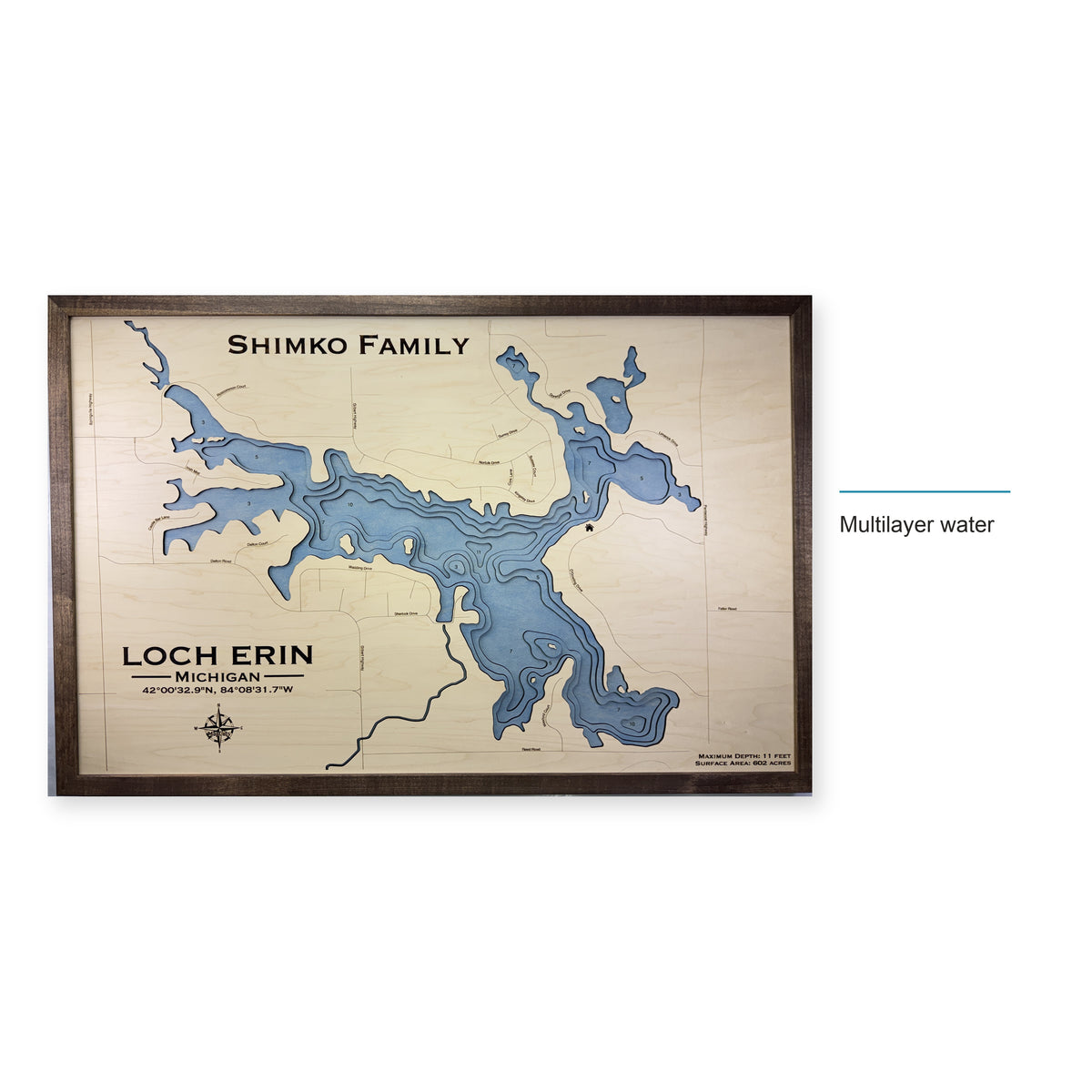 Loch Erin, Michigan Wood Map — style-labeled photo [MC20261007 q0483 13fcd4217bef]