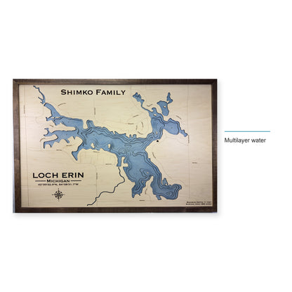 Loch Erin, Michigan Wood Map — style-labeled photo [MC20261007 q0483 13fcd4217bef]
