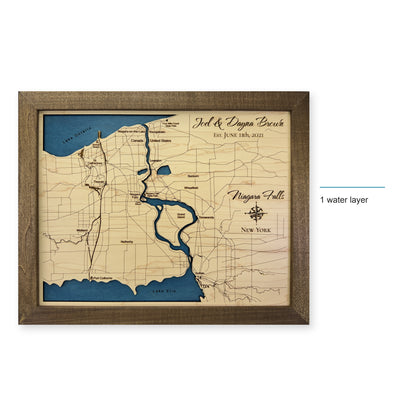 Niagara Falls New York Regional Wood Map — style-labeled photo [MC20261007 q0563 4dad224889ac]
