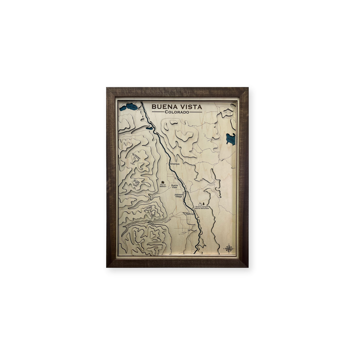 Buena Vista Colorado Topographic Wood Map — plain-background photo [MC20261007 q0948 cabd02f54ab8]