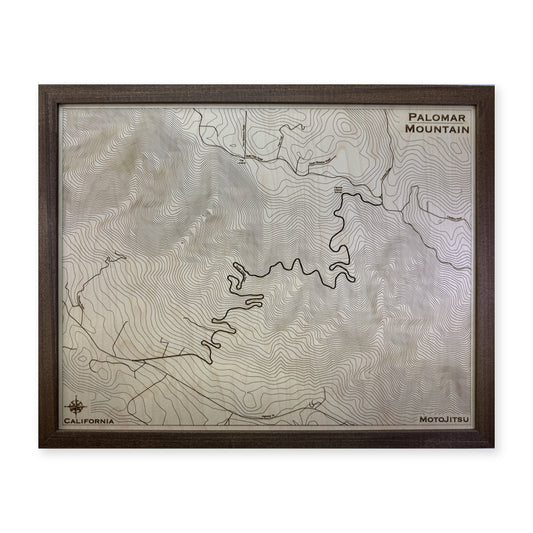 Palomar Mountain California Topographic Wood Map — plain-background photo [MC20261007 q0984 583b8fd498ee]