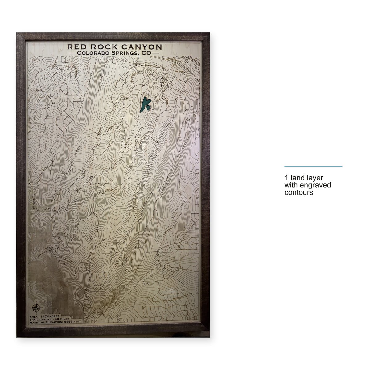 Red Rock Canyon Colorado Springs Topographic Wood Map — style-labeled photo [MC20261007 q1014 de1f6cf00f8a]