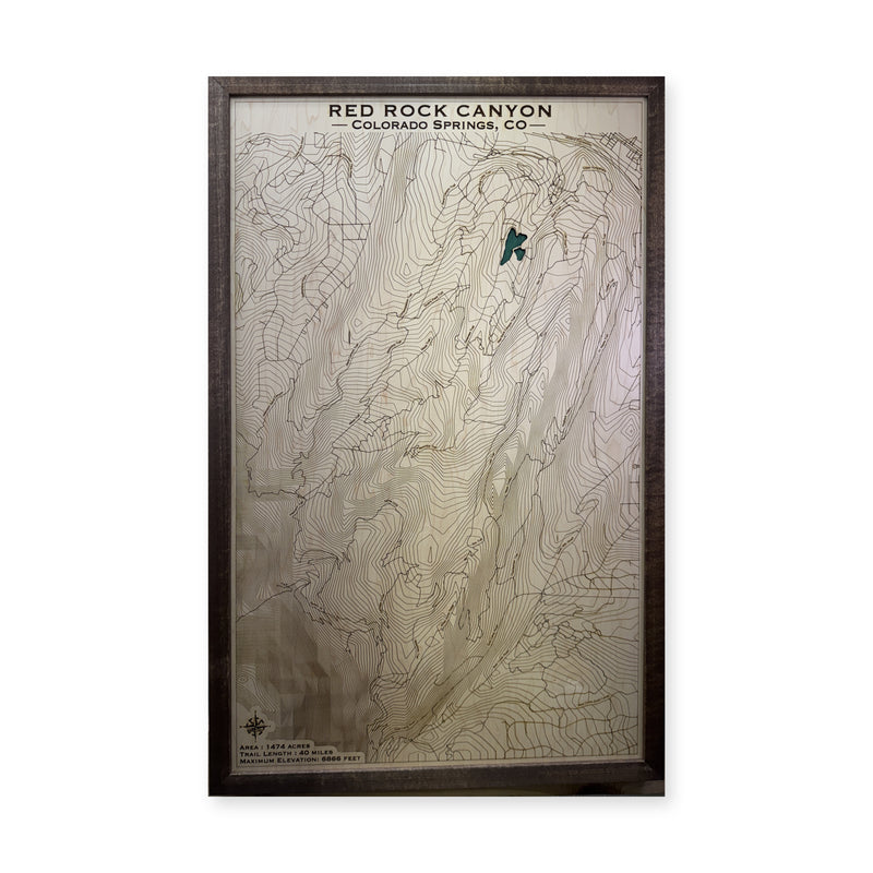 Red Rock Canyon Colorado Springs Topographic Wood Map — plain-background photo [MC20261007 q1014 047ab35f4ec2]
