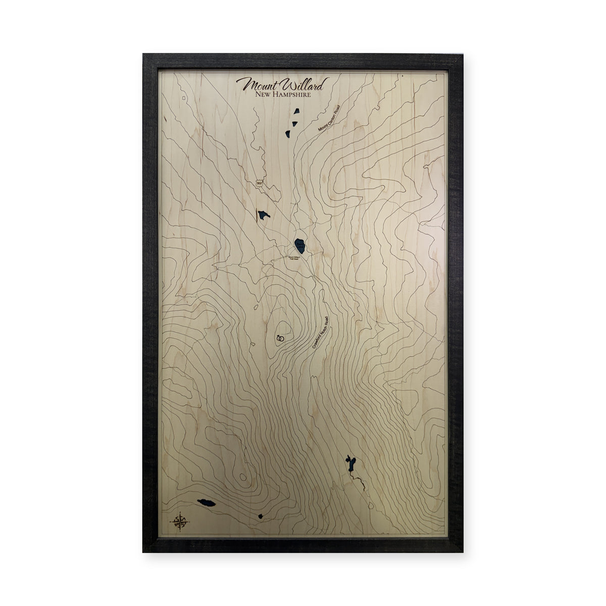 Mount Willard New Hampshire Topographic Wood Map — plain-background photo [MC20261007 q1019 1c1e4de8ddea]