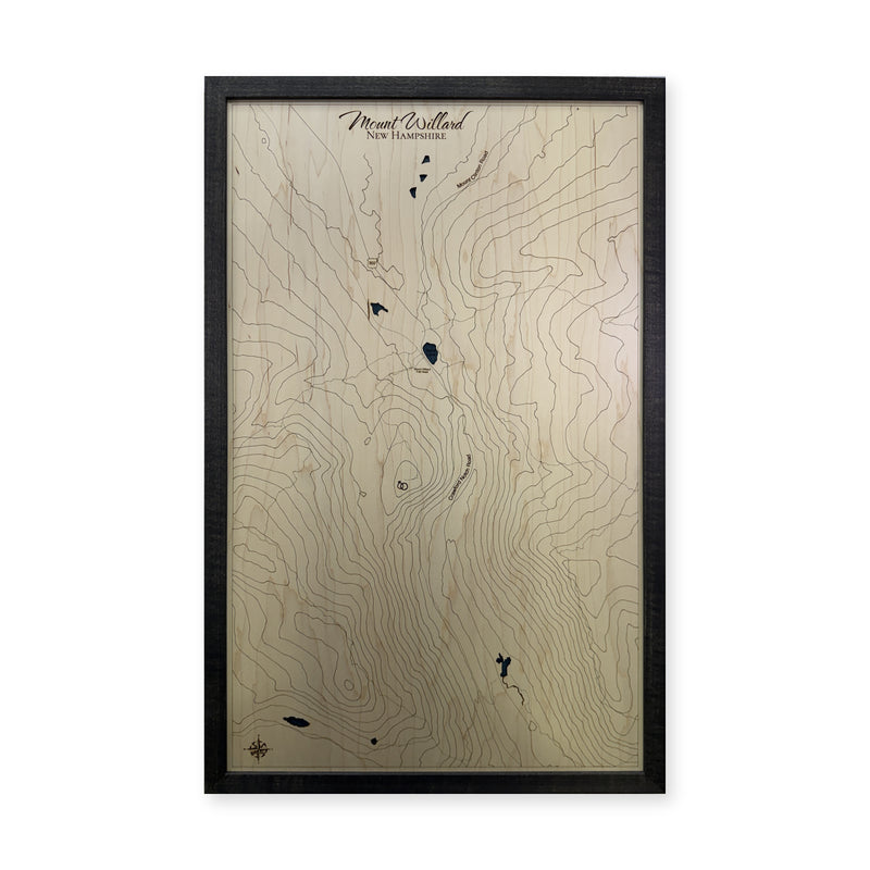 Mount Willard New Hampshire Topographic Wood Map — plain-background photo [MC20261007 q1019 1c1e4de8ddea]