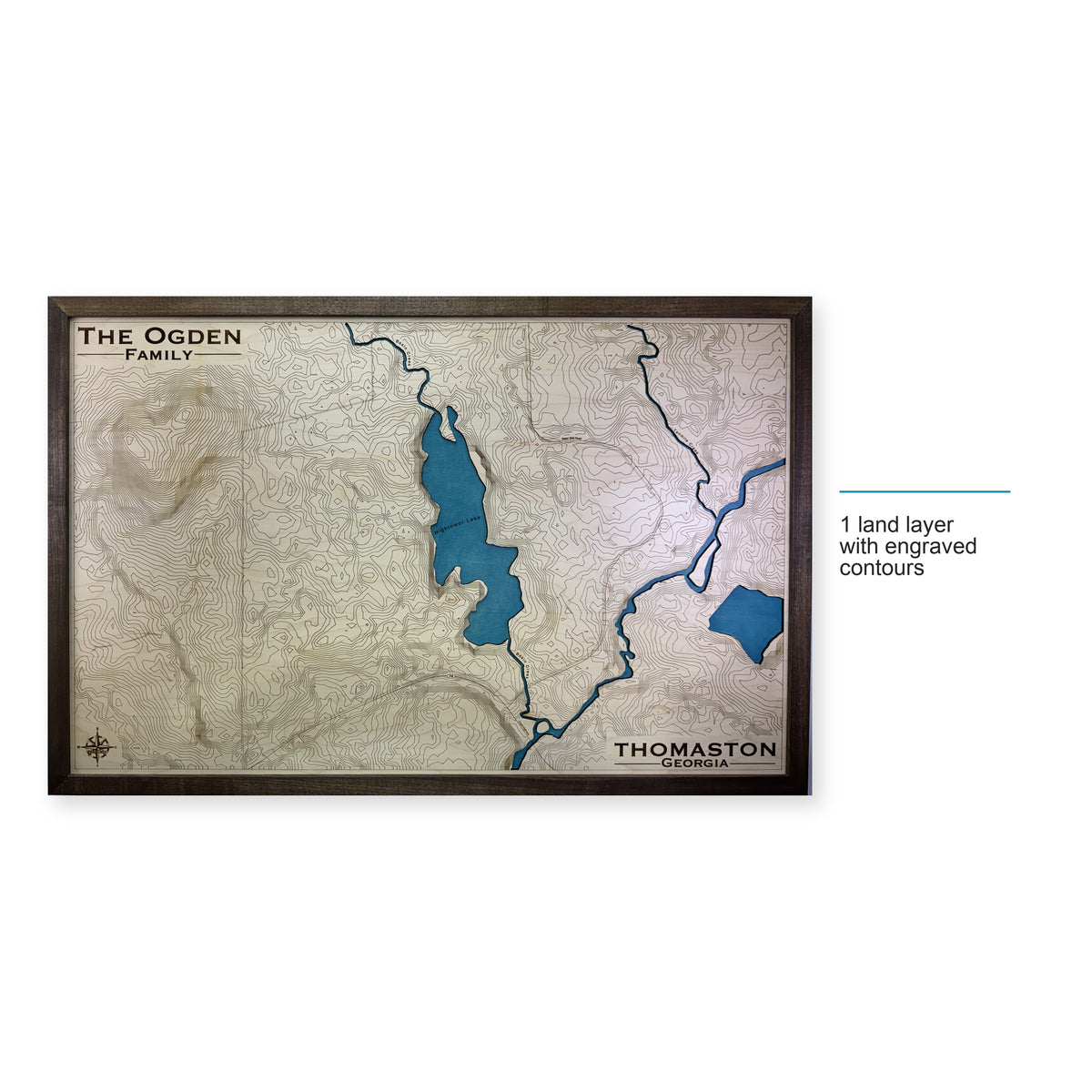 Thomaston Georgia Topographic Wood Map — style-labeled photo [MC20261007 q1082 f887d6eb86b2]