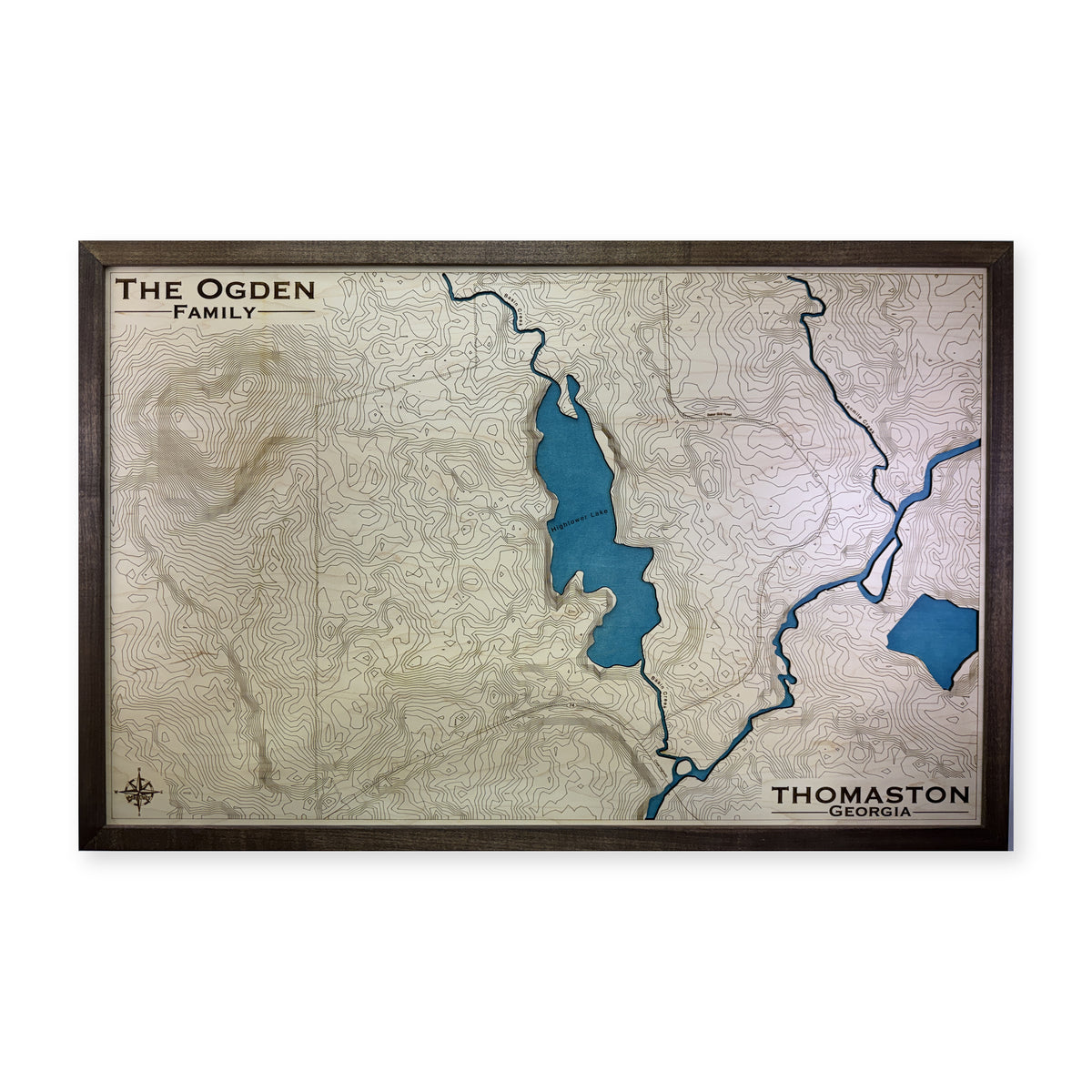 Thomaston Georgia Topographic Wood Map — plain-background photo [MC20261007 q1082 1fcee163f6c3]