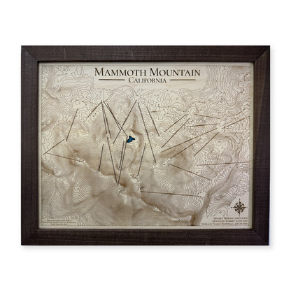Mammoth Mountain California Topographic Wood Map — plain-background photo [MC20261007 q1127 f6071e32d1fb]
